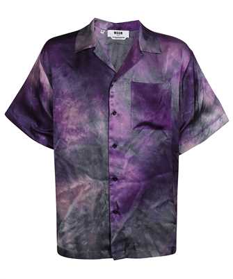 MSGM 3440ME16X 237014 VISCOSE FLUID TIE DYE SHORT-SLEEVED Camicia