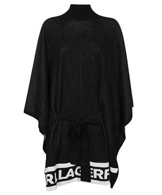 Karl Lagerfeld 226W2010 LOGO KNIT Poncho