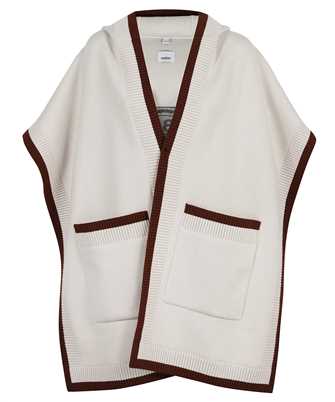 Burberry 8029000 LOGO GRAPHIC WOOL CASHMERE JACQUARD HOODED Poncho