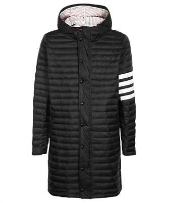 Thom Browne MOD013X 05411 4 BAR STRIPE DOWNFILL QUILTED HOODED Coat