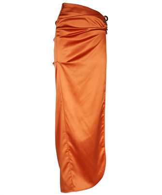 GCDS SS23W620804 SLIT-DETAIL SATIN MAXI Skirt