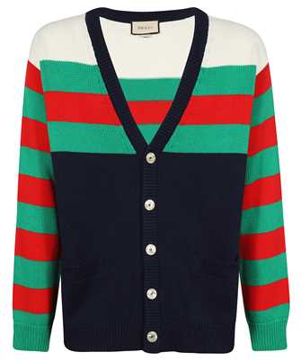 Gucci 740641 XKC4G COTTON WOOL STRIPED Strickjacke