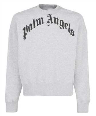 Palm Angels PMBA026C99FLE001 CURVED LOGO Felpa