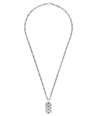 Gucci Jewelry Silver JWL YBB728265001 GG AND BEE ENGRAVED PENDANT Necklace