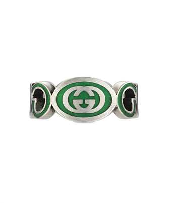 Gucci Jewelry Silver JWL YBC7536400010 INTERLOCKING G ENAMEL Ring