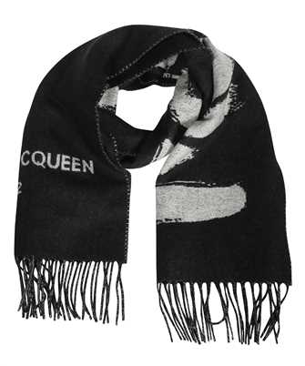 Alexander McQueen 707537 3200Q GRAFFITI Scarf