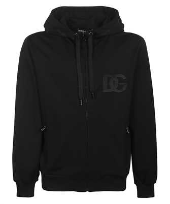 Dolce & Gabbana G9PD2Z G7C8H ZIP-UP JERSEY WITH DG EMBROIDERY Hoodie