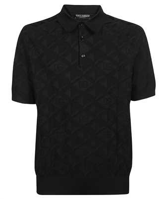 Dolce & Gabbana GXM55T JASY1 SHORT-SLEEVED 3D SILK JACQUARD Polo