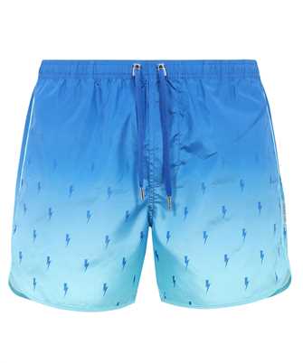 Neil Barrett MY58042A Y067 SCREEN PRINT ALL-OVER BOLT Swim shorts