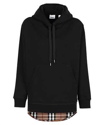 Burberry 8044990 CHECK PANEL COTTON OVERSIZED Hoodie
