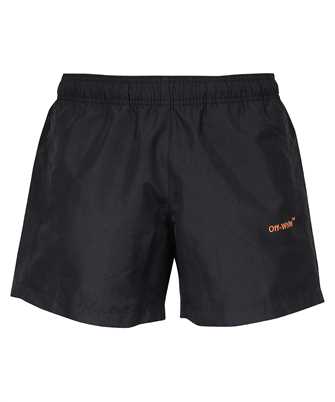 Off-White OMFA003S23FAB001 DIAG OUTLINE Badeshorts