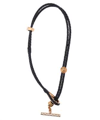 Versace 1011958 1A00637 METAL LEATHER Necklace