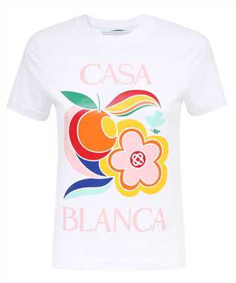 Casablanca WF23 JTS 020 03 LE POUVOIR DES FLEURS PRINTED FITTED T-shirt