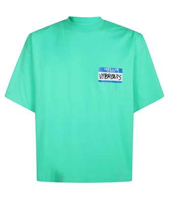 Vetements UA66TR710E MY NAME STICKER CROPPED BOXY T-shirt