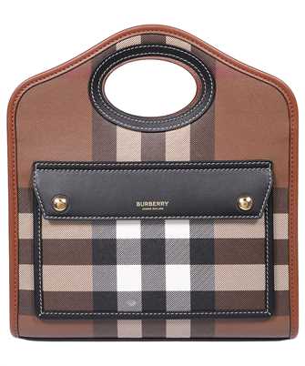 Burberry 8063124 CHECK AND LEATHER MINI POCKET Bag