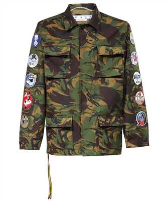 Off-White OMEL001C99FAB001 CAMOU PATCH FIELD Jacke