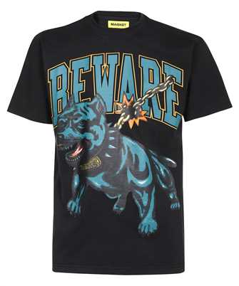 Market 399001086 BEWARE DOG WASHED T-shirt