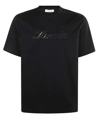 Lanvin RM TS0115 J171 P25 DENIM SCRIPT LOGO T-shirt