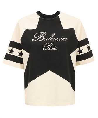 Balmain CF1EG085GD32 SIGNATURE STARS BULKY T-shirt