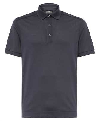 Zegna RUD341A7 D786 B09 001 COTTON AND SILK Polo