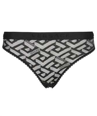 Versace 1002122 1A01647 GRECA SIGNATURE PRINT TULLE Panties
