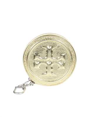 Tory Burch 153106 FLEMING SOFT METALLIC COIN Portachiavi