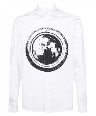 Off-White OMGE024F23FAB001 TYRE MOON HEAVYCOT ROUND Shirt