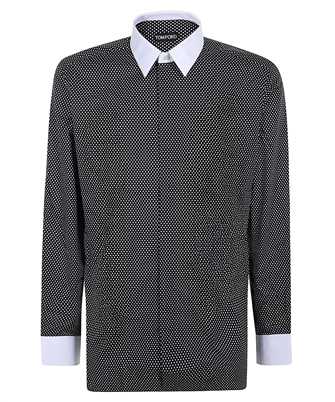 Tom Ford HLVA03 C0008 DIAMOND PRINT COTTON CLASSIC FIT Camicia