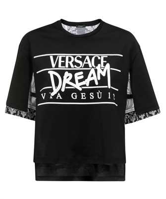 Versace 1005880 1A04345 SILVER BAROQUE LOGO T-shirt