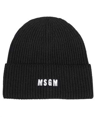 MSGM 3541MDL08 237761 LOGO-EMBROIDERED RIBBED-KNIT Mtze