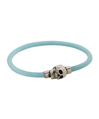 Alexander McQueen 705846 1AAIK RUBBER CORD SKULL Armband