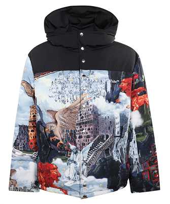 Off-White OMED064F25FAB003 WORLD PAINT BICOLOR DOWNJKT Jacket
