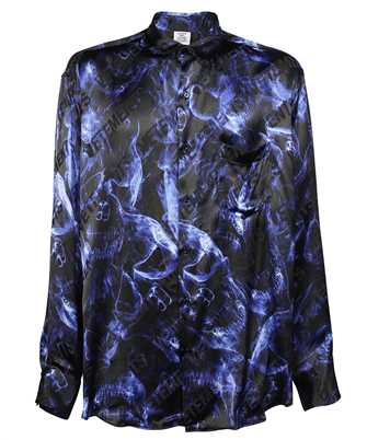 Vetements UA52SH600B BLUE SKULLS FLUID Shirt