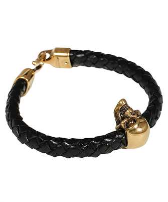 Alexander McQueen 554602 J16KG SKULL LEATHER Bracciale