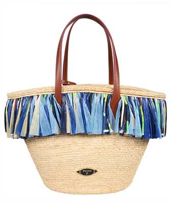 Emilio Pucci 4HBA10 4H910 PUCCING FRINGED BEACH Bag