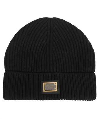 Dolce & Gabbana GXK63T JAWK0 CASHMERE AND WOOL WITH BRANDED TAG Beanie