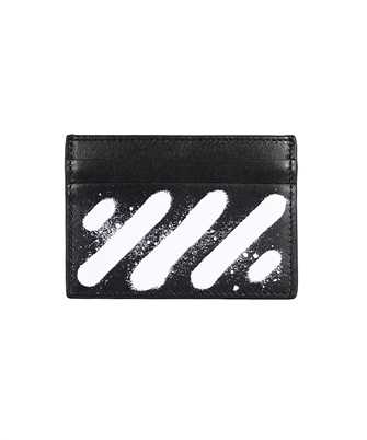 Off-White OMND079C99LEA003 DIAG SPRAY Porta carte di credito