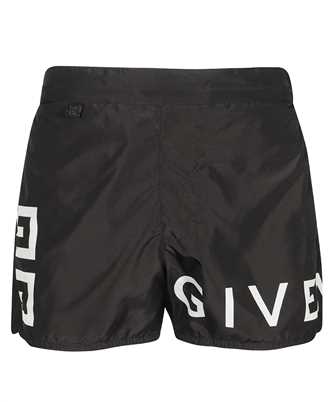 Givenchy BMA00P1YAJ LOGO-PRINT ELASTICATED-WAIST Badeshorts