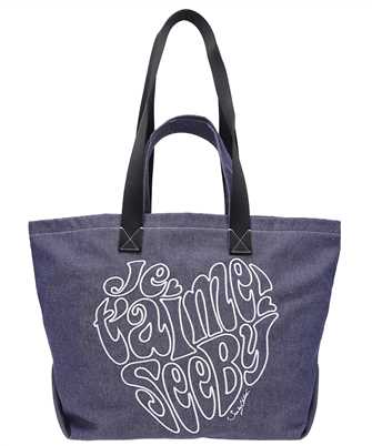 See By Chlo CHS24SSC26E38 JE T'AIME DENIM TOTE Bag