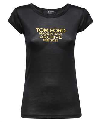 Tom Ford TSJ559 FAX835 SILK JERSEY FITTED WITH TOM FORD ARCHIVE LOGO T-shirt