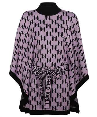Karl Lagerfeld 230W2007 KL MONOGRAM KNITTED Poncho