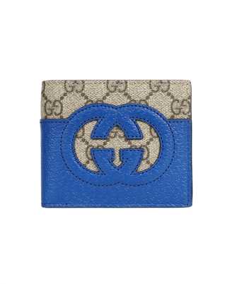 Gucci 701420 K9GSG CUT-OUT INTERLOCKING G Wallet