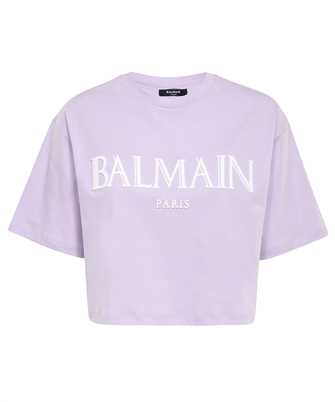 Balmain AF0EE020BC27 ROMAN RUBBER BALMAIN CROPPED T-shirt