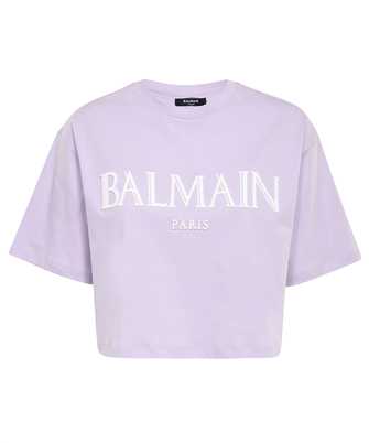 Balmain AF0EE020BC27 ROMAN RUBBER BALMAIN CROPPED T-shirt