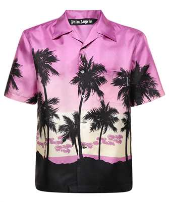 Palm Angels PMGA110S23FAB004 SUNSET BOWLING Shirt