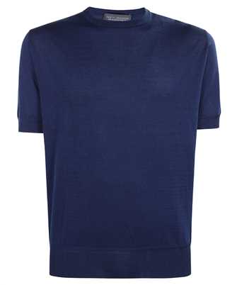 Brett Johnson SS25K24EMILSILNAV SEA ISLAND COTTON AND SILK CREWNECK SHORT SLEEVE KNITWEAR T-shirt