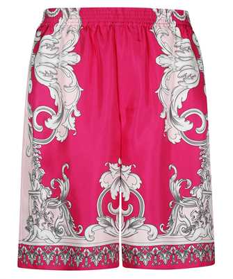 Versace 1002476 1A04155 SILVER BAROQUE SILK Shorts