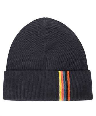 Paul Smith M1A 383AL M394 STRIPE-DETAIL WOOL Beanie