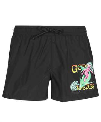 GCDS SS23M060713 SURFING WIRDO Costume da bagno