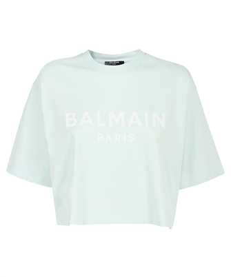 Balmain YF1EE020BB02 PRINT CROP T-shirt
